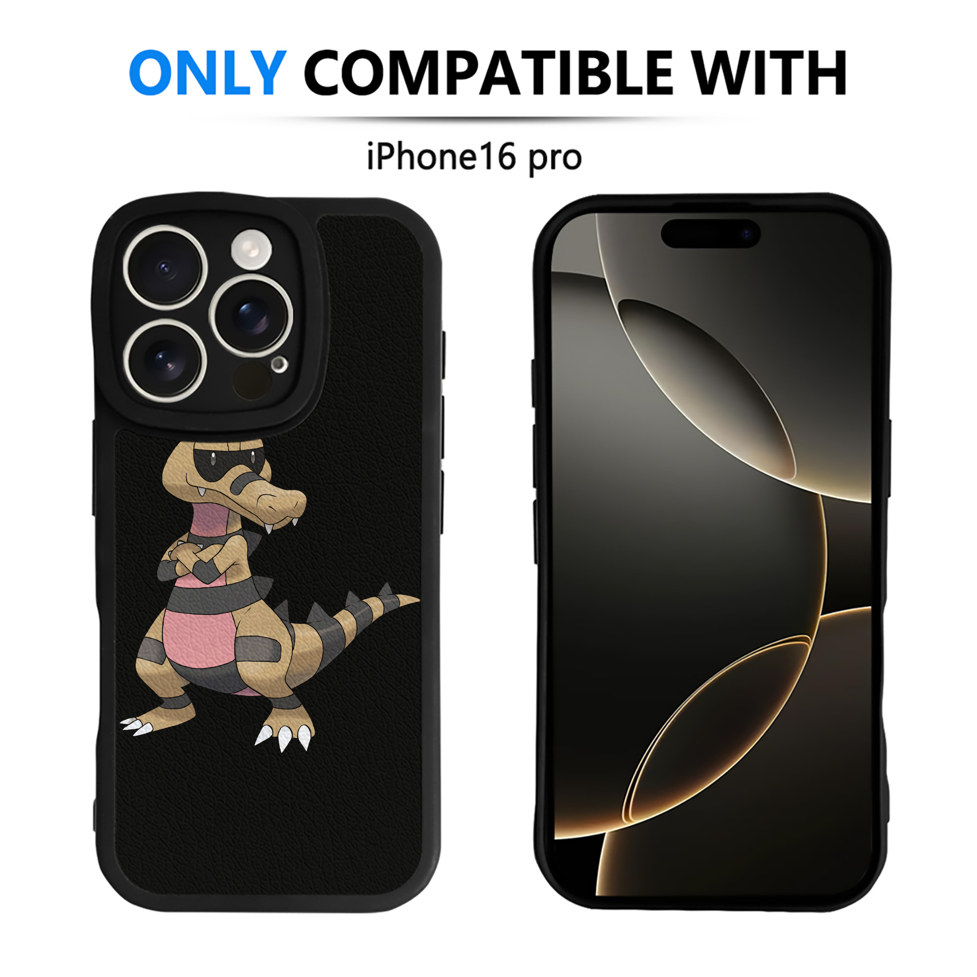 （画像用） ポケットモンスター Pokémon 【iPhone 16シリーズ対応】シリコンスマホケース（レザー調） 材質：シリコン